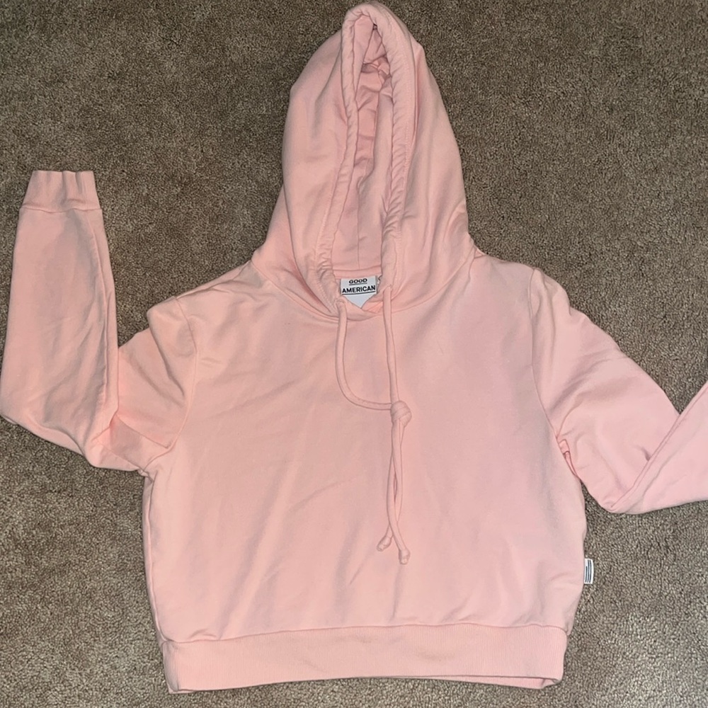 Good American crop hoodie